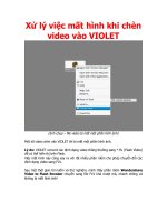 Xử lý việc mất hình khi chèn video vào VIOLET