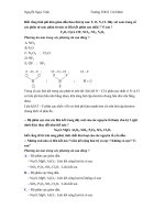 BÀI HÓA 10 CÓ GIẢI CT