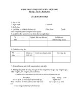 LÝ LỊCH KHOA HỌC 