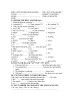 đề thi HK II 2009