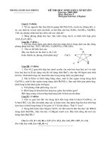 Đề thi HSG Hóa 9(mới)