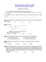 Đề thi mẫu số 4 (DH2009)-Bộ GD