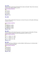 Bộ đề trắc nghiệm số 20 - Đáp án