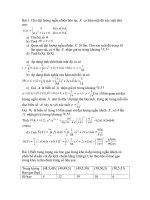 Bài tập xác suất thống kê 1 