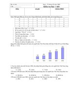 Đề kiểm tra Đại 1tiết CIII Bình Dương - Trần Bình Trọng 07-08