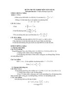 ĐỀ ÔN THI TỐT NGHIỆP MÔN TOÁN (SSÓ 26)