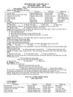 Bộ đề KT Ngữ văn 6,7,8,9 ( Học kỳ I - rất hay )