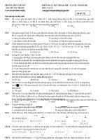 đề kiểm tra luyện thi đại học môn vật lý 