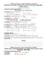 DE KSCL LOP 9 CUOI NAM HOC