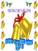 RUNG CHUONG- THCS ME LINH