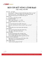 BẢN TIN KỸ NĂNG LÃNH ĐẠO