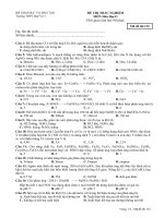 Đề thi thử ĐH khối 11
