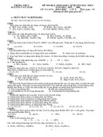 Đề thi thử HSG Hóa Học 9