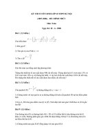 KỲ THI TUYỂN SINH LỚP 10 THPT HÀ NỘI 07-08