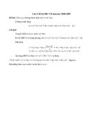 BÀI 5 BẤT ĐẲNG THỨC KHỐI A-2009