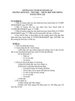 Hướng dẫn về hồ sơ thành lập trường