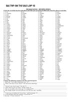 ôn thi tiếng anh vào lớp 10