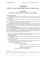 Ôn tập môn lí luận chung nhà nước và pháp luật 