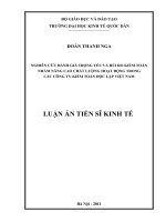 luận văn tiến sĩ nghiên cứu đánh giá trọng yếu rủi ro của kiểm toán ở việt nam 