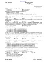 đề thi trắc nghiệm môn vật lý 