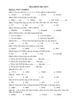 mot so de thi trac nghien va tu luan toan