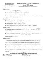 Đề thi thử ĐH, CĐ năm 2008 lần 1 môn Toán khối B