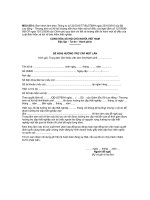 ĐỀ NGHỊ HƯỞNG TRỢ CẤP MỘT LẦN