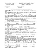 De thi thu DH mon Hoa THPT Nhu Xuan