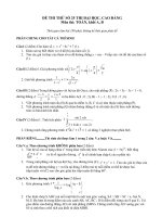 Đề và ĐA thi thử ĐH số 25