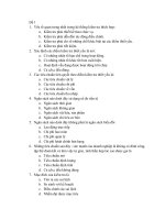 Đề thi trắc nghiệm quản trị học 