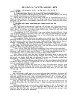 Đề cương ôn thi môn lịch sử cực hay 