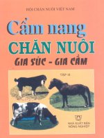 Cẩm nang chăn nuôi gia súc – gia cầm tập 3 