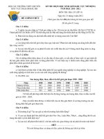 ĐỀ THI CHỌN HỌC SINH GIỎI KHU VỰC MỞ RỘNG NĂM HỌC 2011- 2012 MÔN ĐỊA LÝ LỚP 10