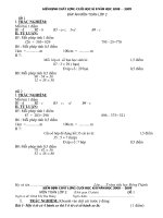 Đề KĐCL cuối HK II  08-09
