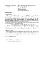 ĐỀ THI CHỌN HỌC SINH GIỎI CẤP TỈNH LỚP 12 THPT VÒNG 1 NĂM 2012 MÔN NGỮ VĂN - SỞ GIÁO DỤC VÀ ĐÀO TẠO LONG AN