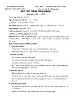 Báo cáo thành tích chủ nhiệm