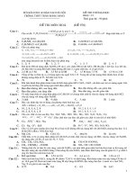 Đề thi ĐH có ĐA