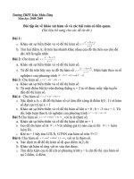 Bài tập ôn phần hàm số.