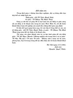 Một hợp chất oxim, một hợp chất azometin và 3 hợp chất hydrazon sau đó sơ bộ thăm dò tác dụng kháng khuẩn, kháng nấm của những chất tổng hợp được