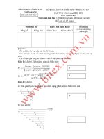 KÌ thi GIẢI TOÁN TRÊN MÁY TÍNH CẦM TAY  CẤP TỈNH NĂM HỌC 2009 - 2010     MÔN: TOÁN THCS