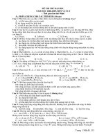 BO DE THI THU DAI HOC VAT LY