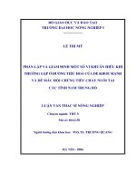 Luận văn phân lập và giám định một số vi khuẩn hiếu khí thường gặp ở đường tiêu hoá của dê khoẻ mạnh và dê mắc hội chứng tiêu chảy 