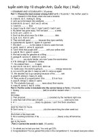 Đề chuyên Anh Quốc Học 08