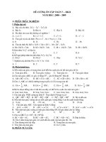 Ôn tập thi HKII toán 7 08_09