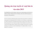 Quảng cáo trực tuyến sẽ vượt báo in vào năm 2013 