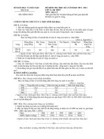 ĐỀ KIỂM TRA HỌC KÌ I NĂM HỌC 2012-2013 LỚP 12 HỆ THPT MÔN ĐỊA LÍ – SỞ GIÁO DỤC VÀ ĐÀO TẠO GIA LAI