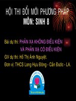 Phản xạ có ĐK và phản xạ KĐK