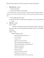 ĐỀ THI TUYỂN SINH LỚP 10 PTCNN NĂM 2008 - ĐẠI HỌC NGOẠI NGỮ