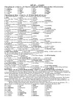 ÔN THI ĐH- ĐỀ SỐ 10 ( CÓ KEY)