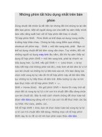 Những phím tắt hữu dụng nhất trên bàn phím 